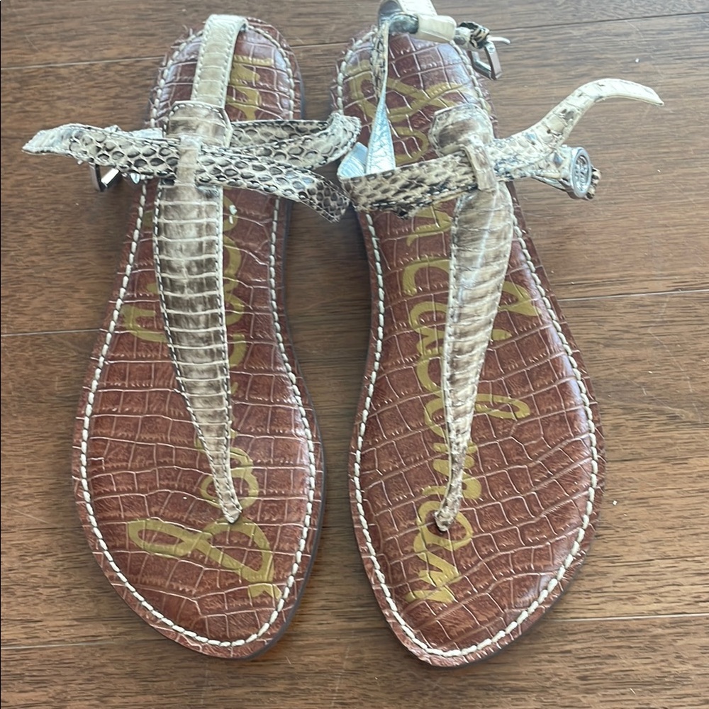 Same Edelman Snakeskin Sandals - New never worn